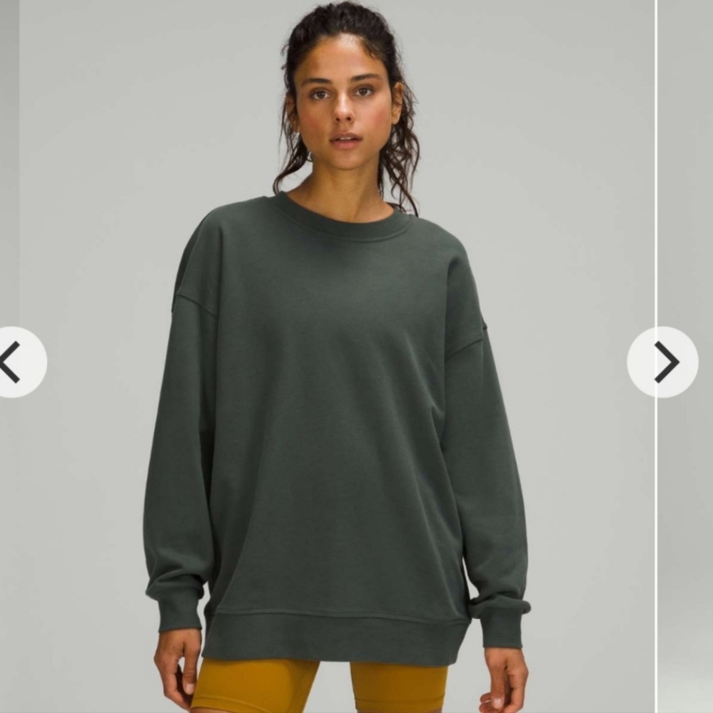 Lululemon athletica Perfectly Oversized Crew Smoked Spruce